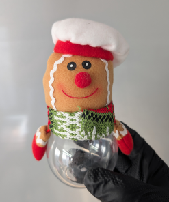 Gingerbread Man Christmas Candy Jar